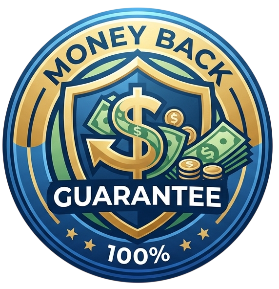 100% money back guarantee