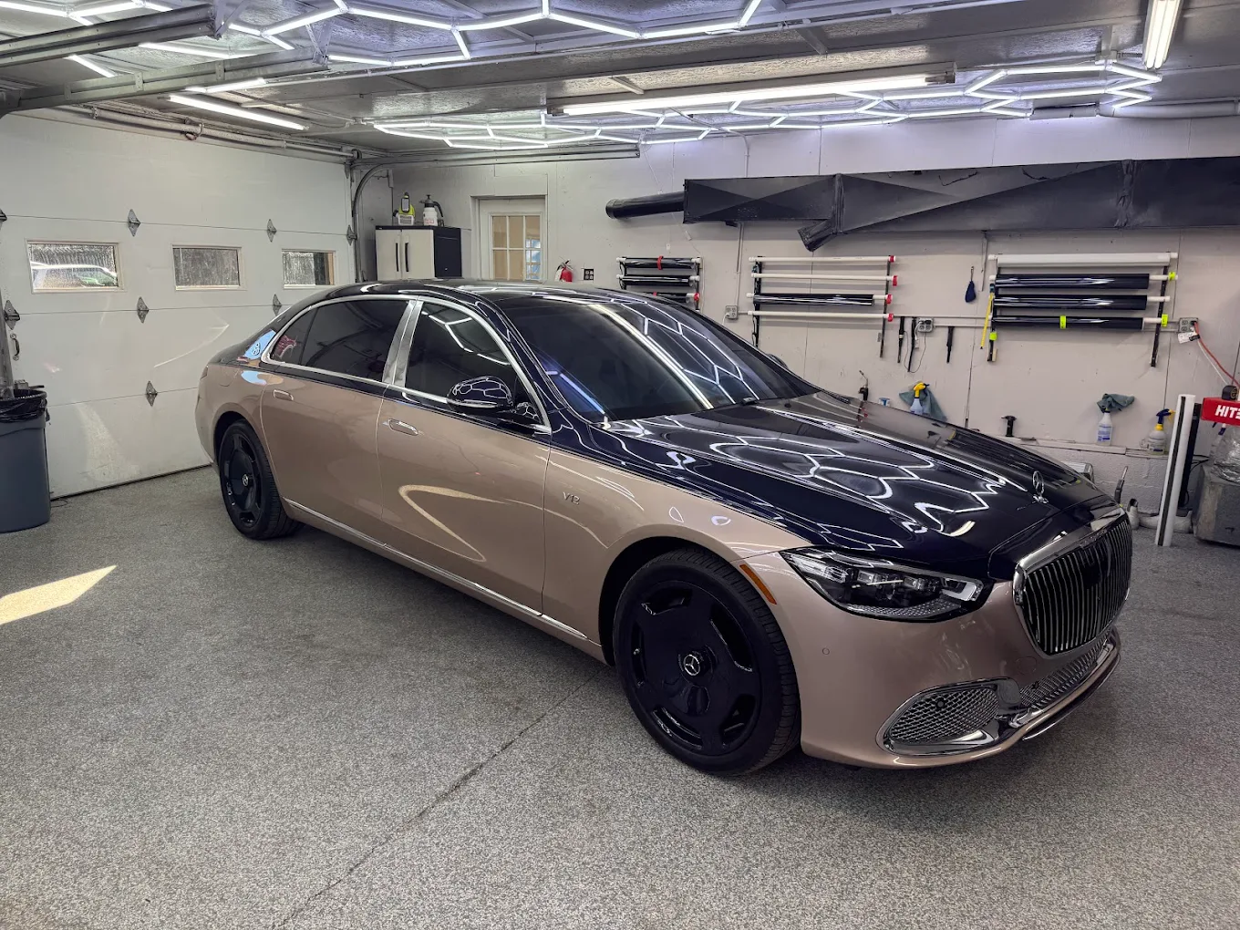 Car window tinting result