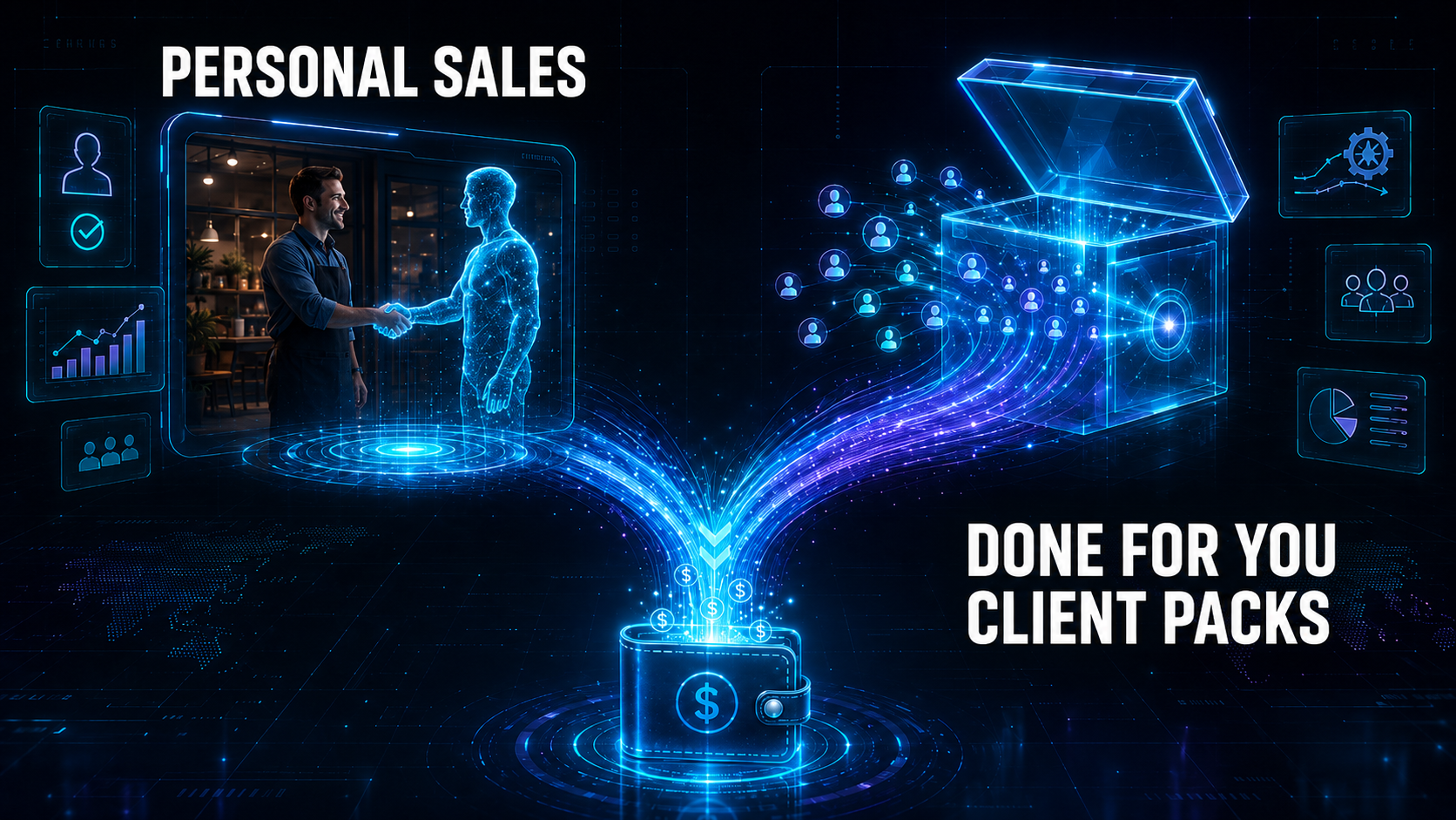 Two ways to earn: enroll your own clients, or purchase a Client Pack and get clients assigned to you.