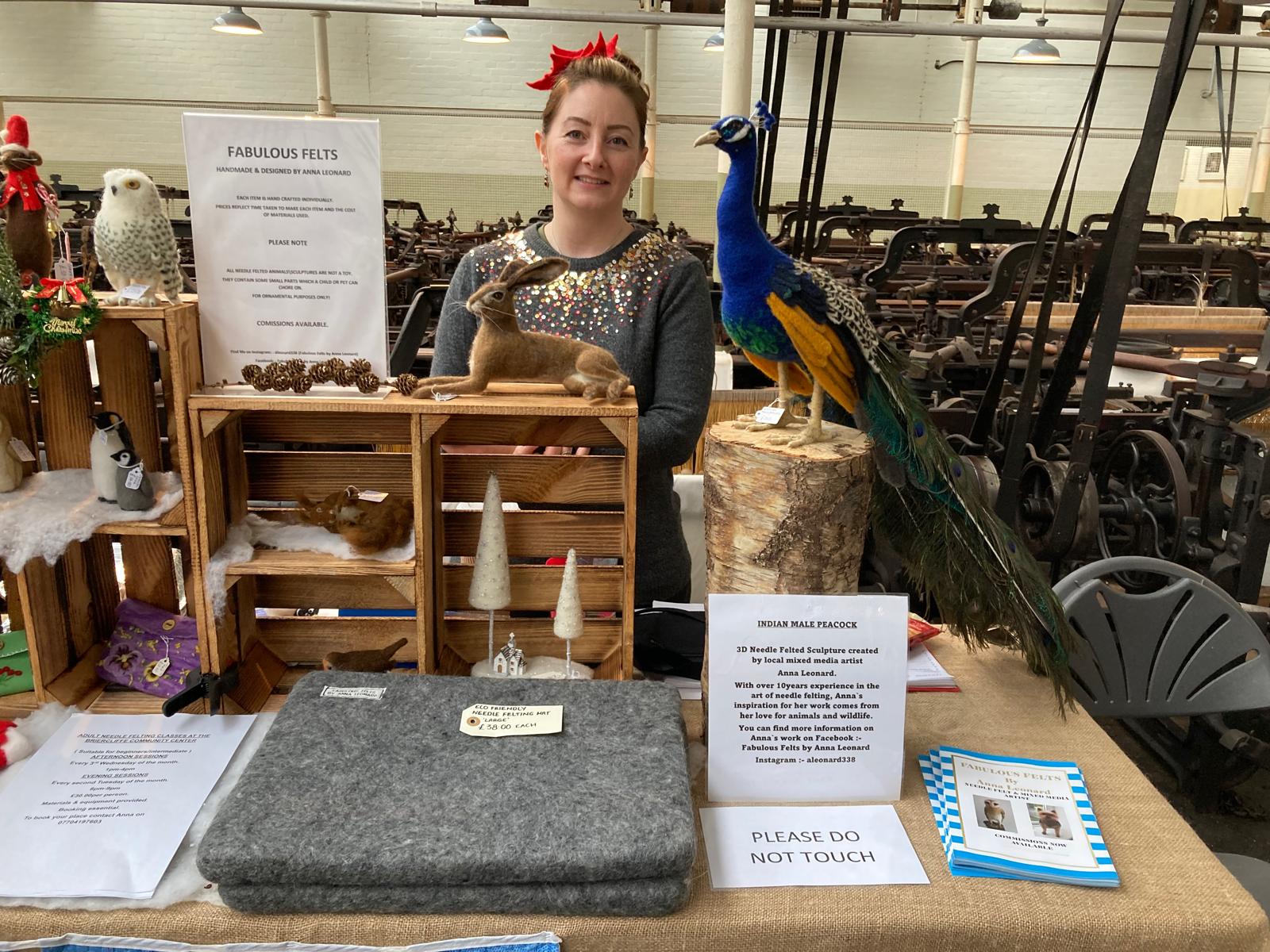 Anna Leonard Fabulous Felts Craft stall 