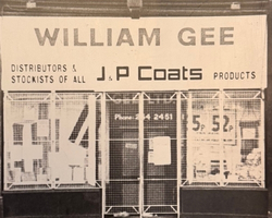 The William Gee shopfront on Kingsland Road in the 1980s
