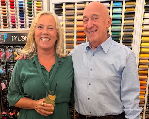 Kate Hills with Jeffrey Graham at the William Gee 120 year anniversary