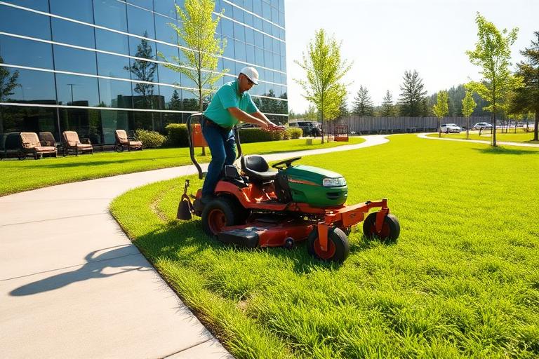Routine landscape maintenance