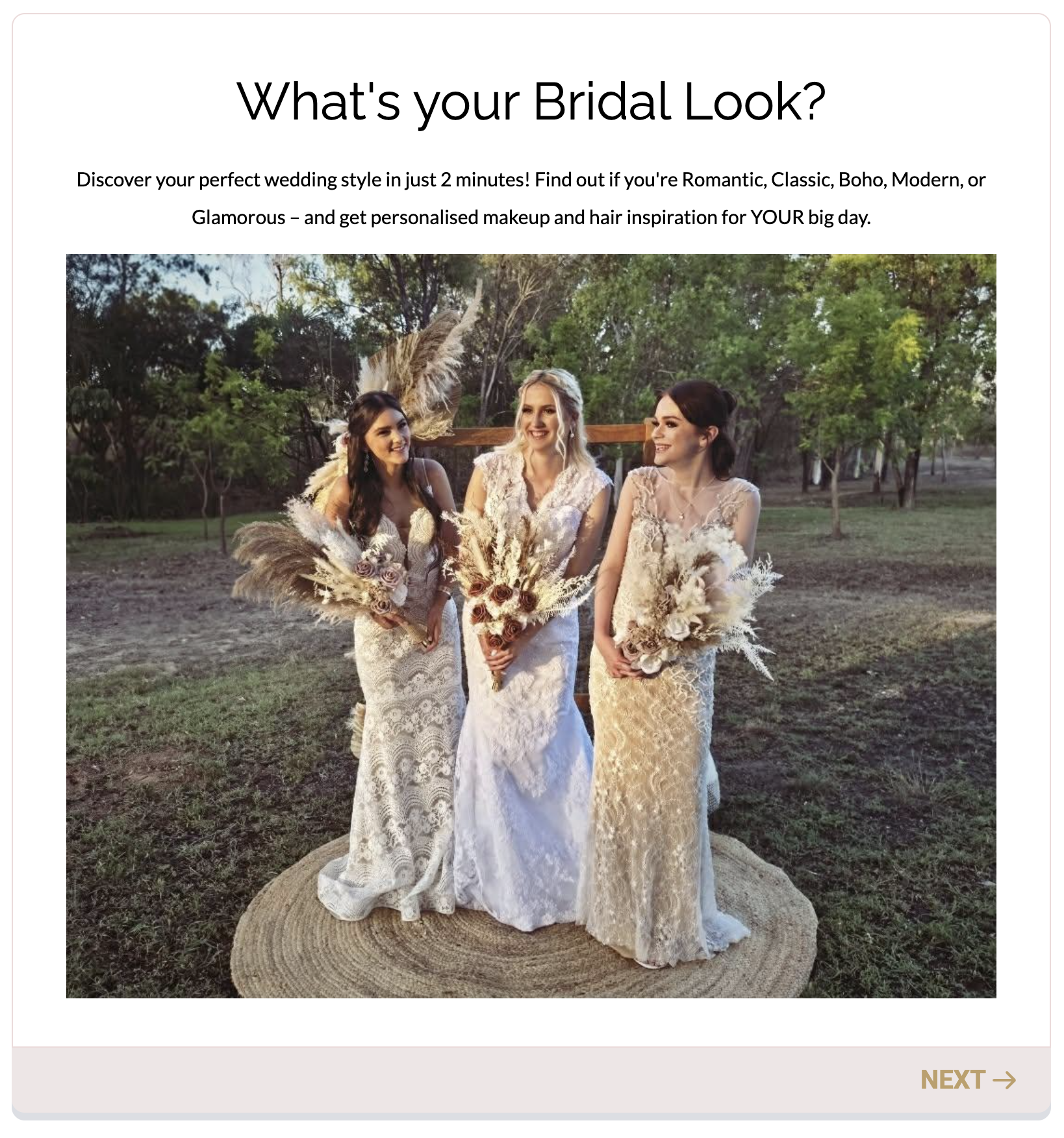 Discover your Bridal Style Discover your Bridal Style