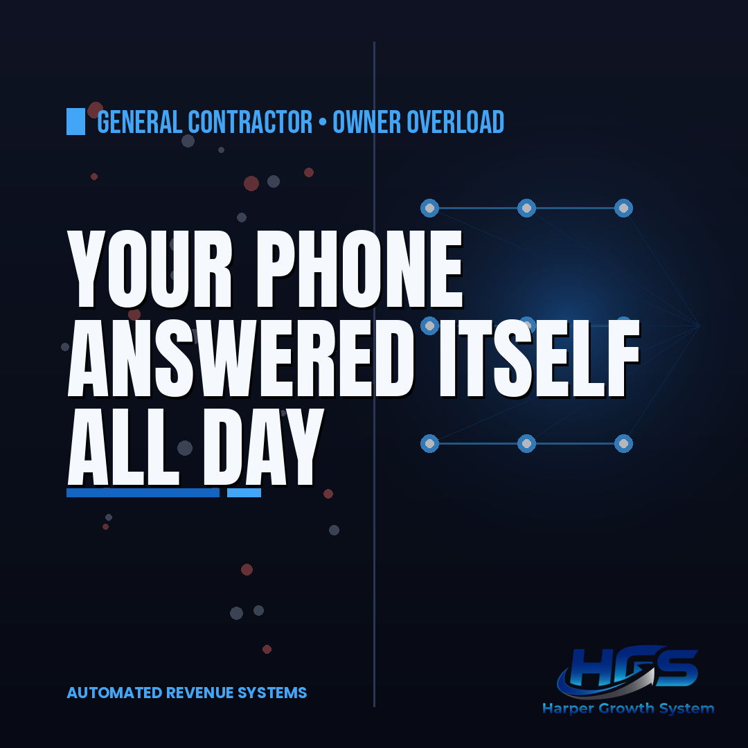 AI voice agent for contractors answering phone calls and booking jobs while a general contractor works on site