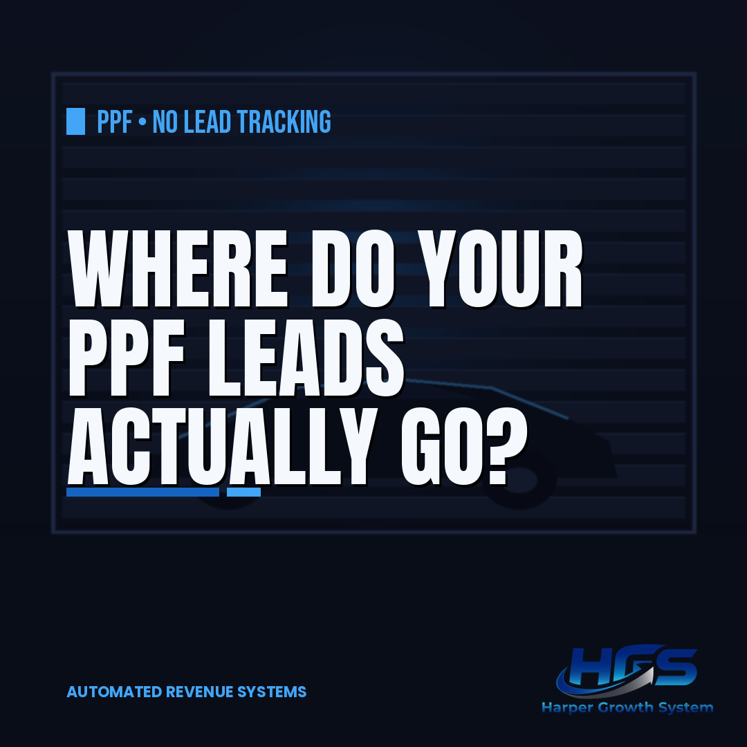 PPF shop lead tracking dashboard showing where paint protection film leads go from inquiry to booked install for a local shop PPF shop lead tracking dashboard showing where paint protection film leads go from inquiry to booked install for a local shop