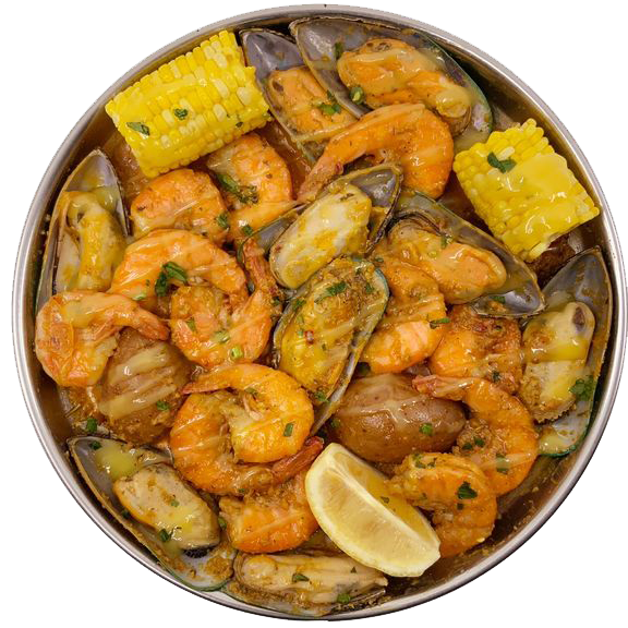 Crevettes et moules