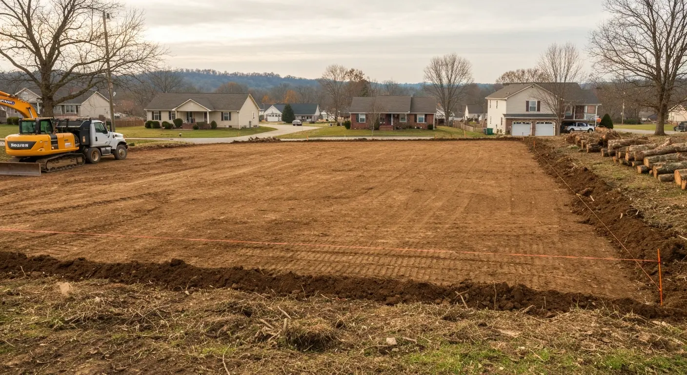 Residential lot clearing