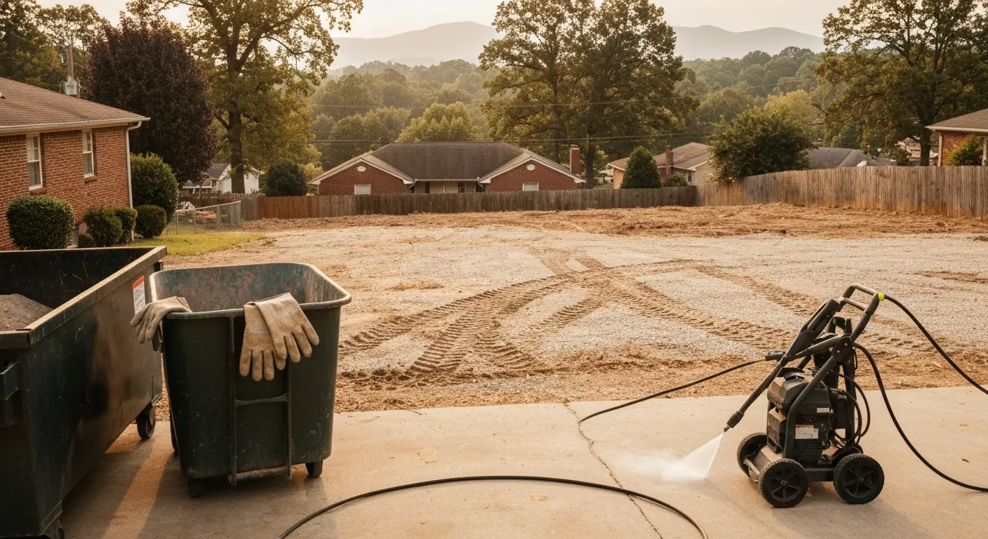 Construction debris removal