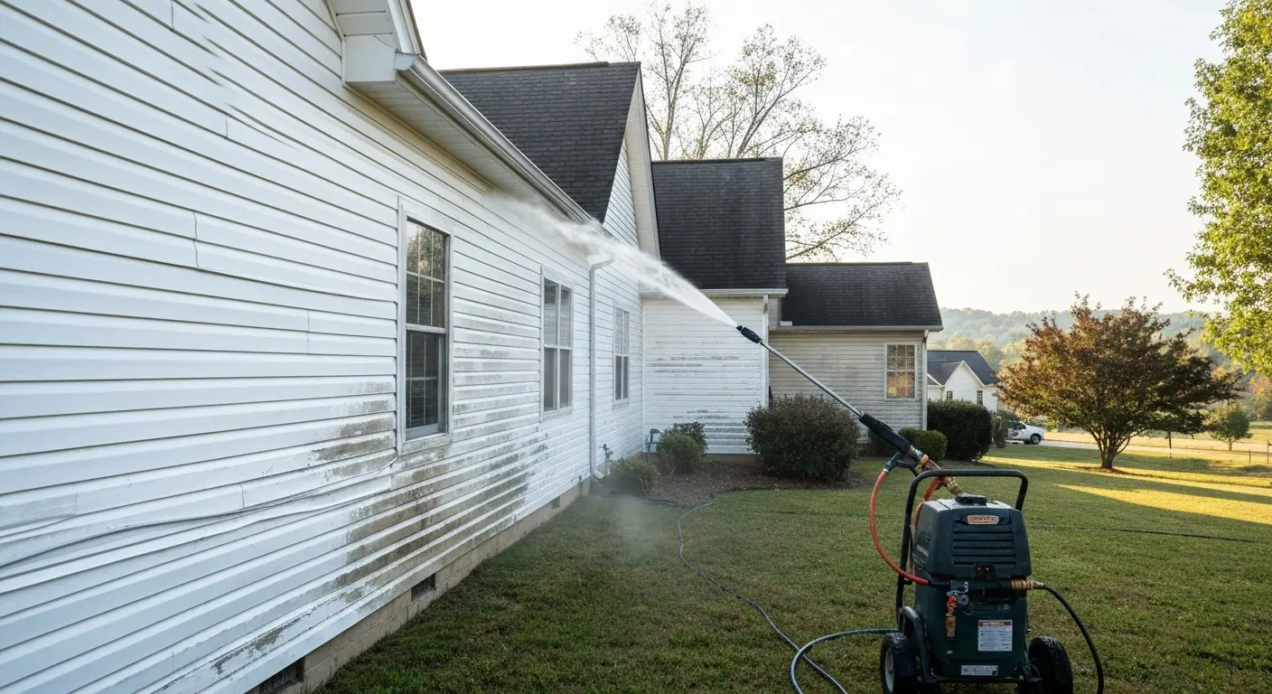 House siding cleaning