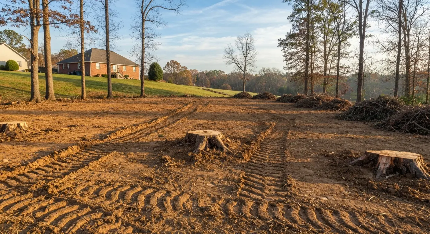 Land clearing on Knox County property in Farragut