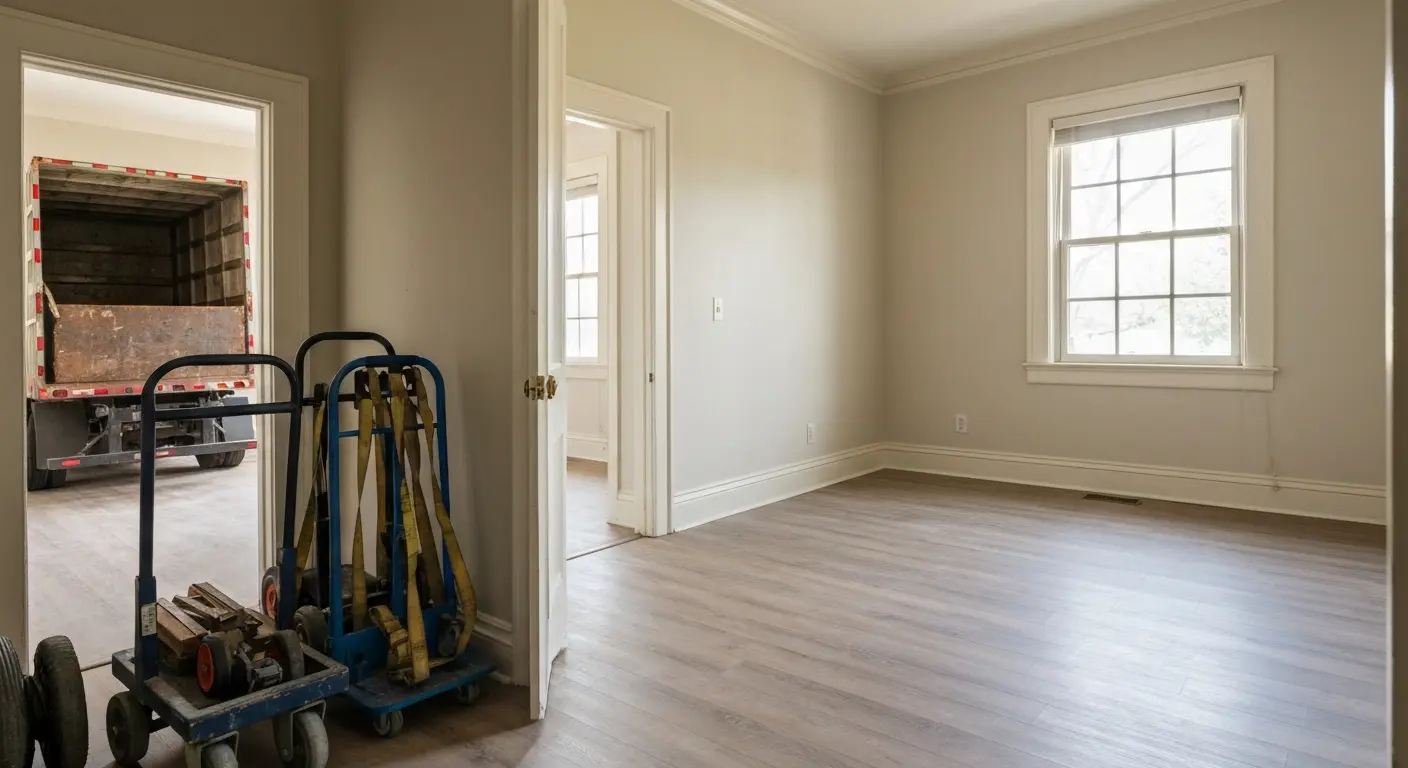 Residential junk removal in home