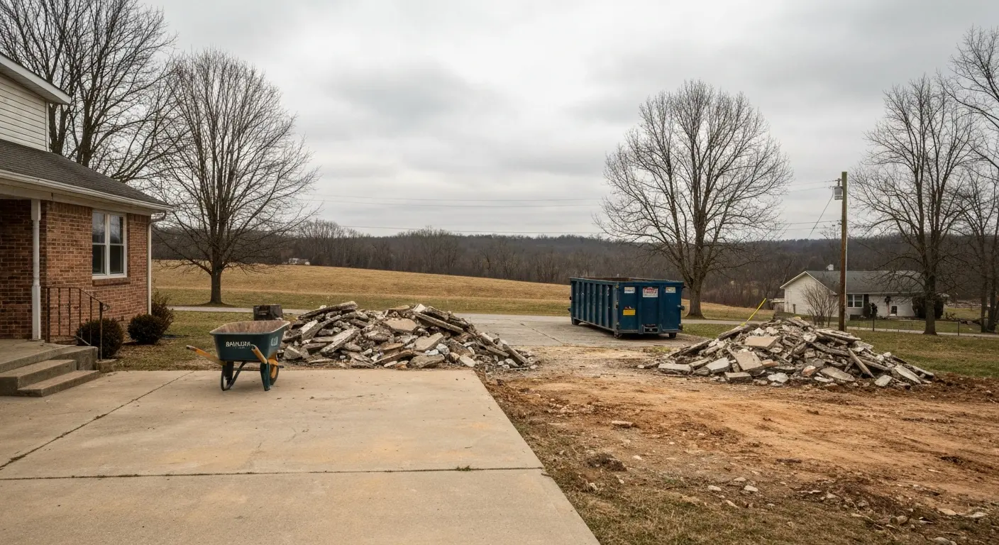 Construction debris hauling in Englewood, Meigs County