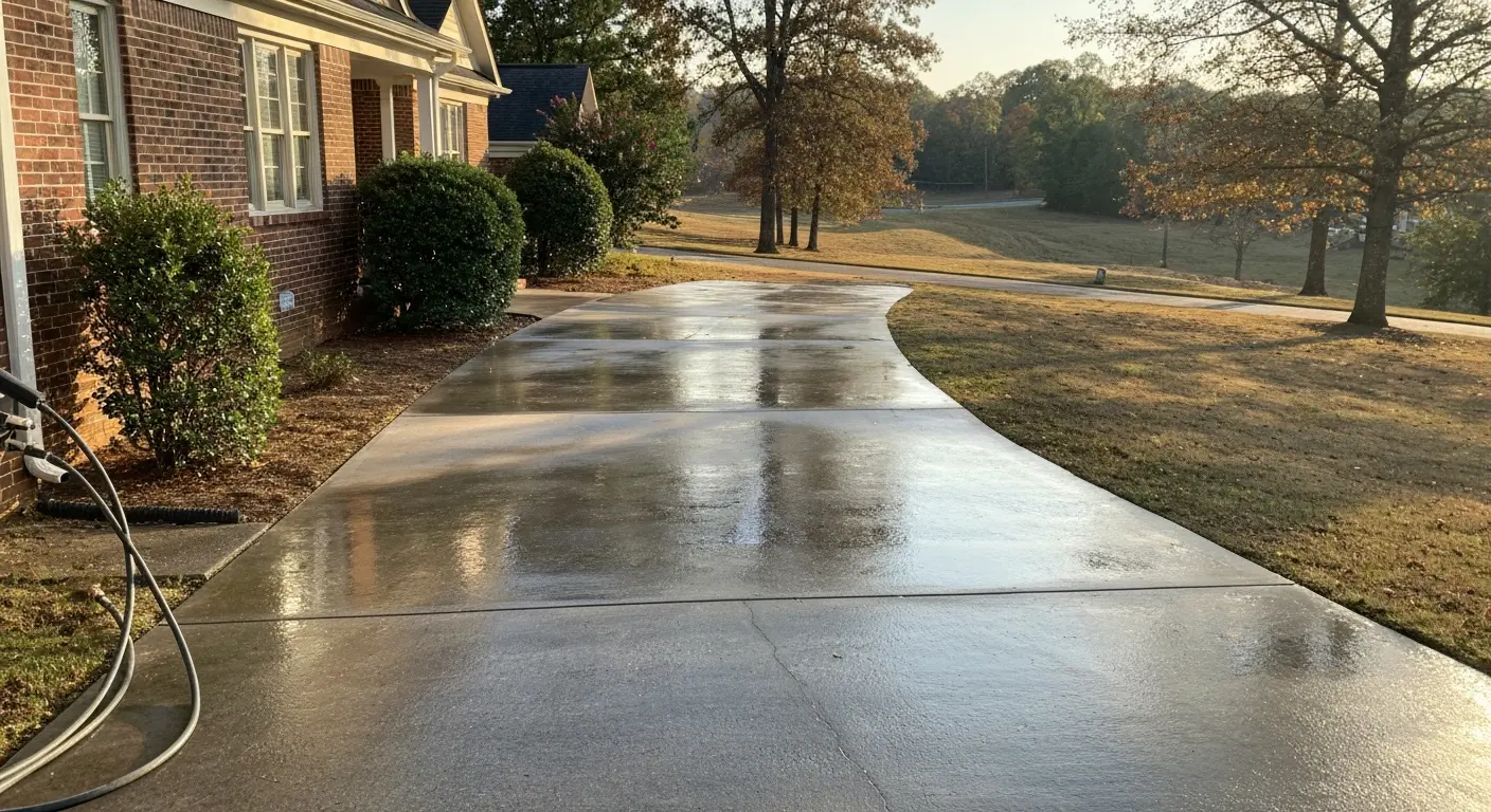 Driveway cleaning service