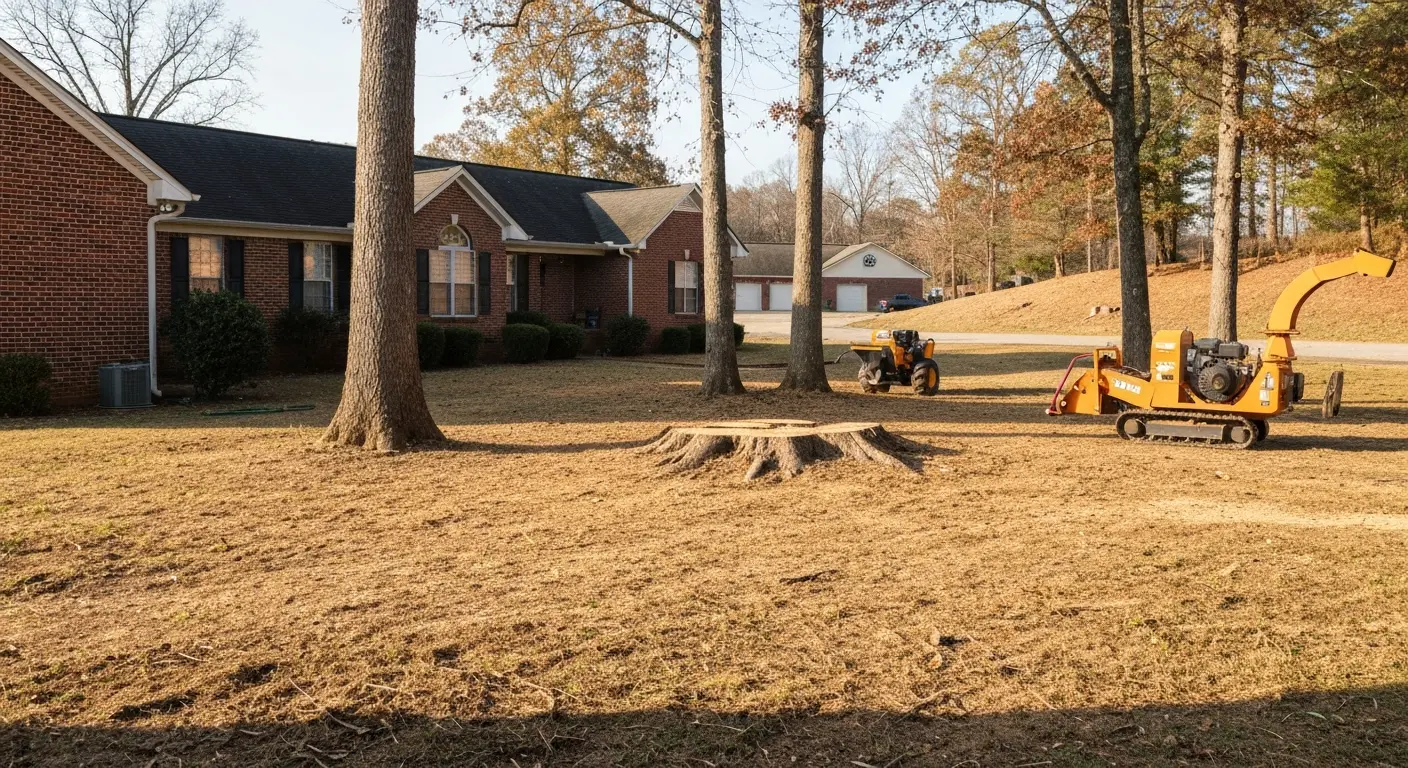 Tree removal and stump grinding