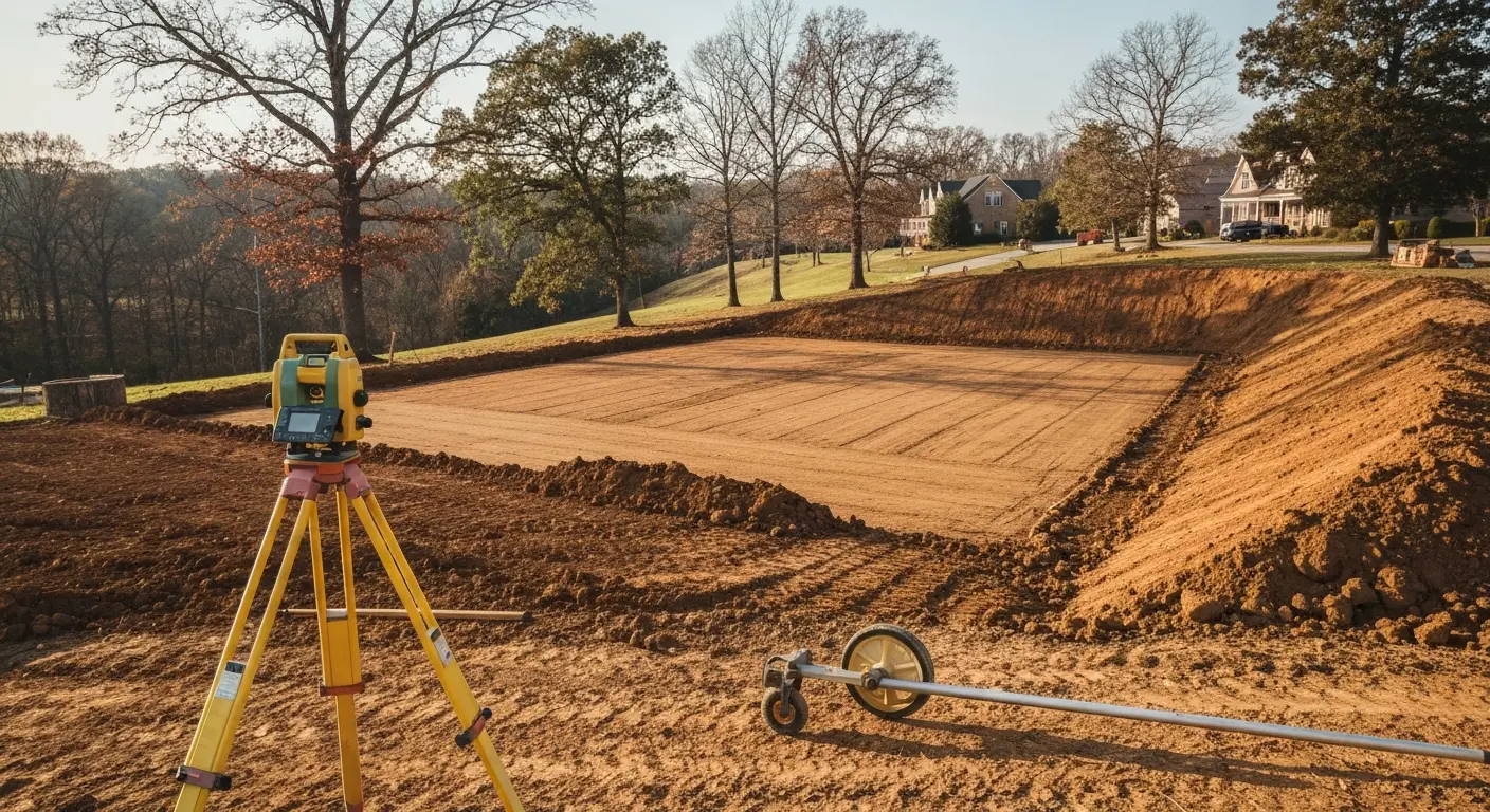 Land grading and site prep
