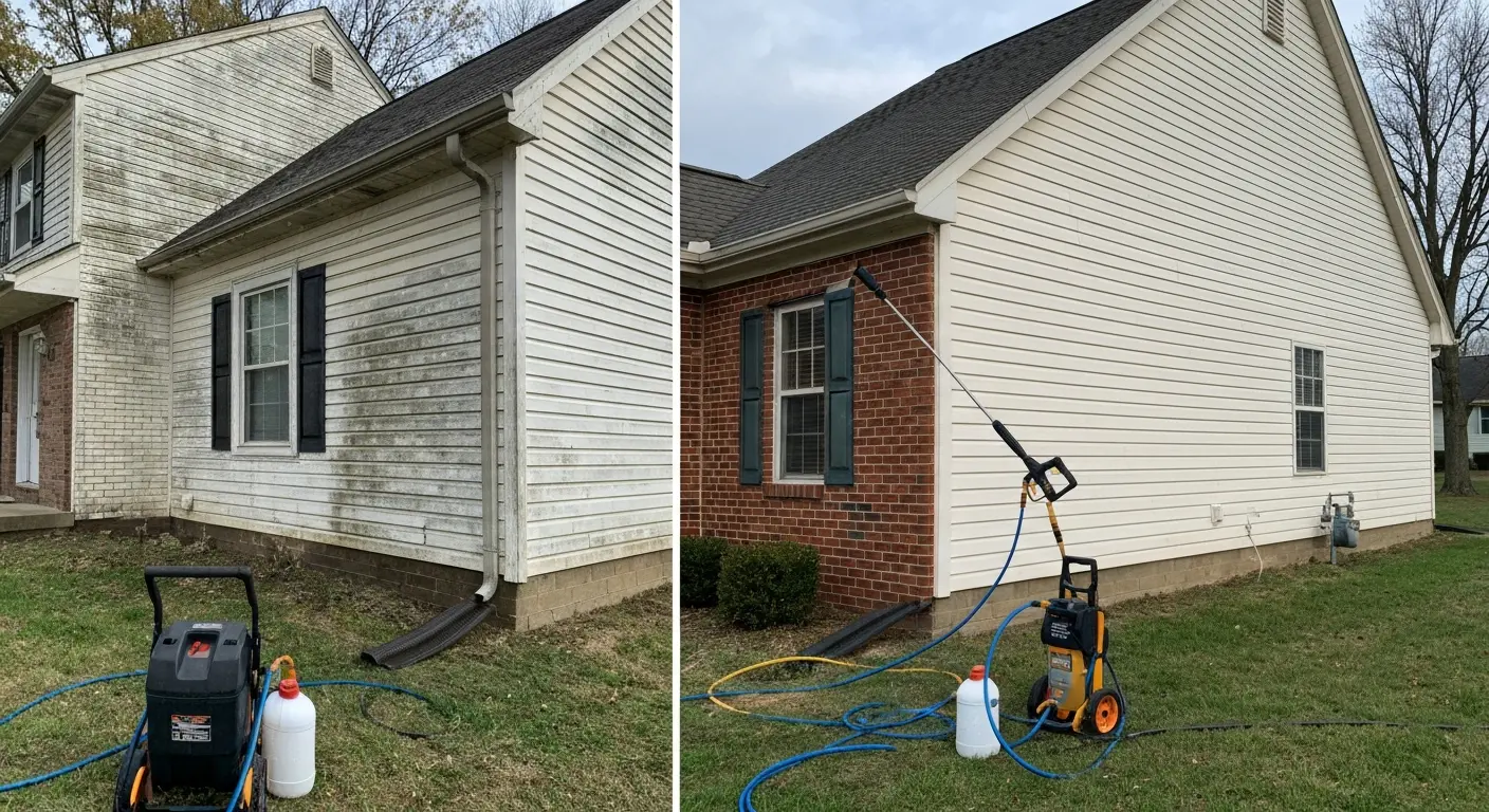 House siding cleaning