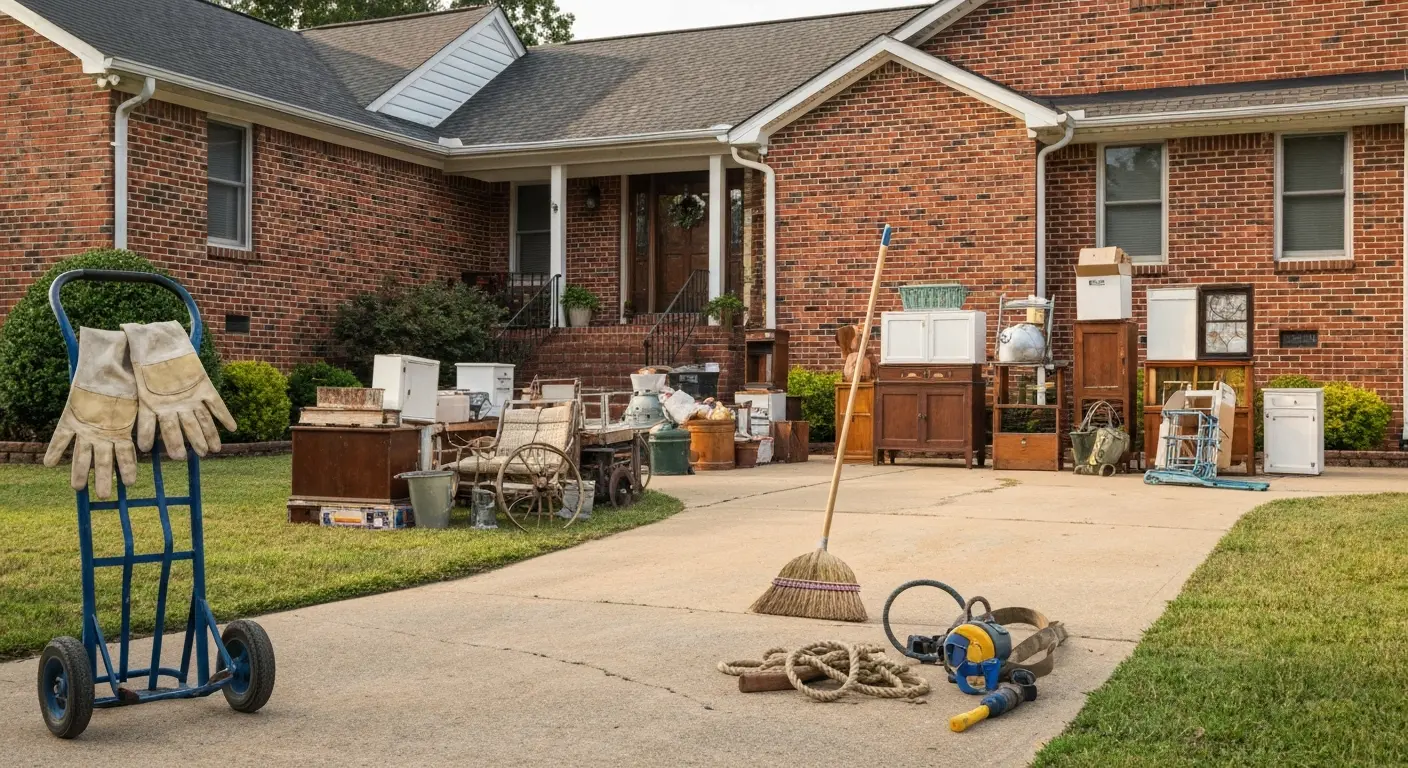 Estate property cleanout and junk removal service