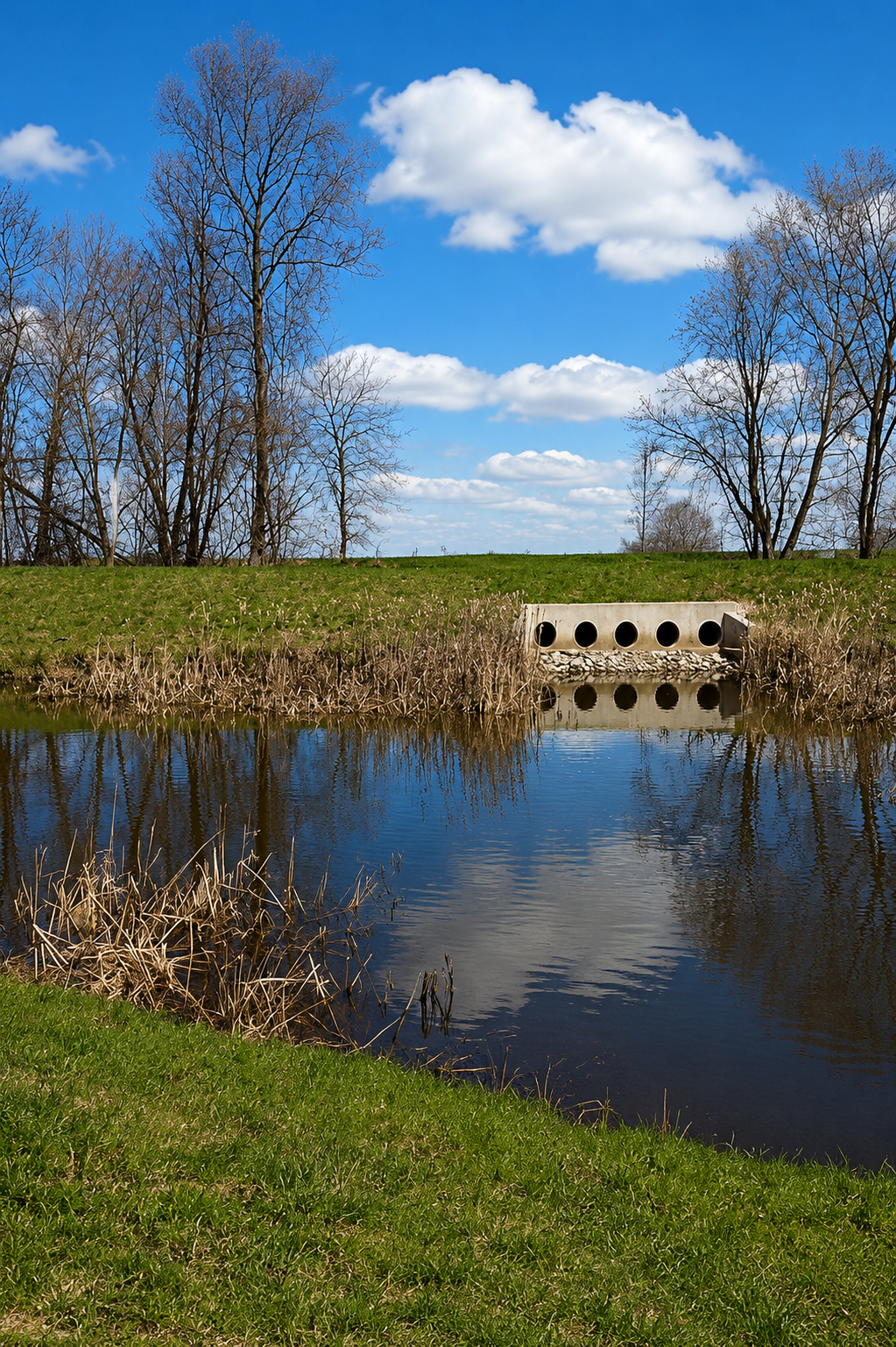 New Haven Retention Pond Drainage