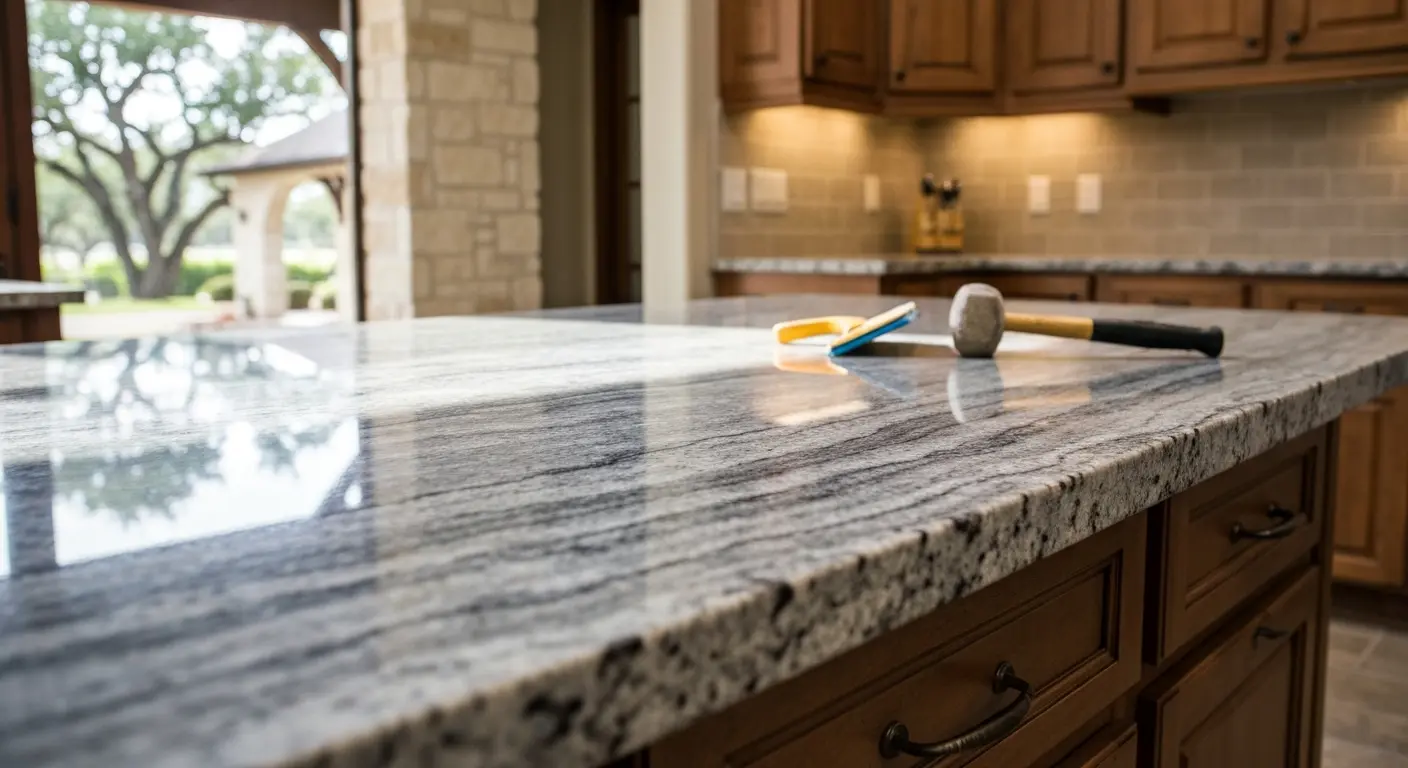 Kitchen countertop installation