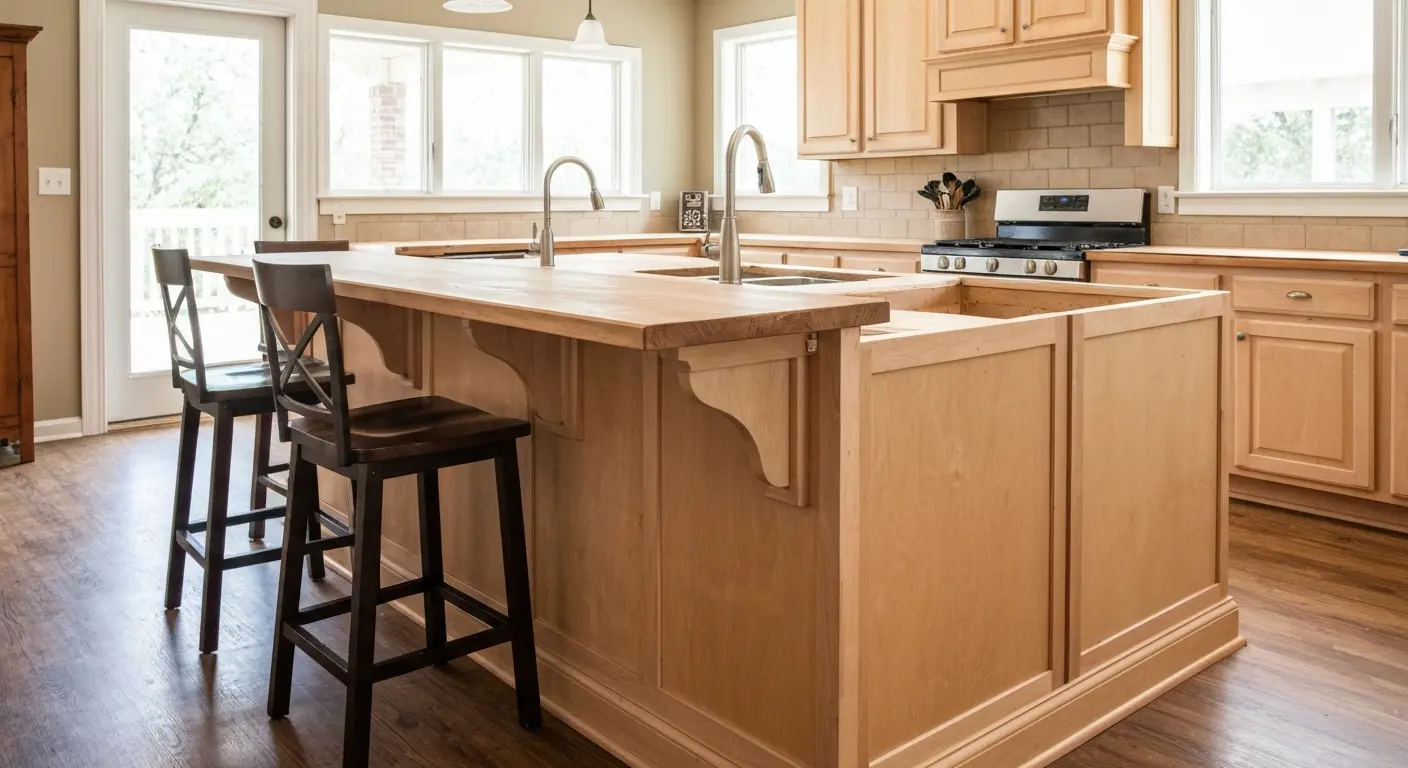 Kitchen island with seating