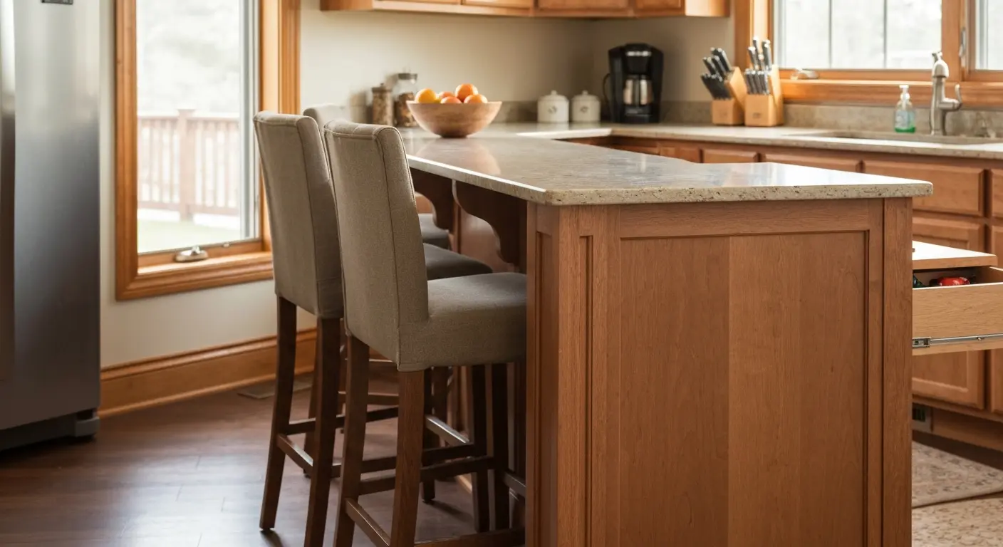Kitchen island installation
