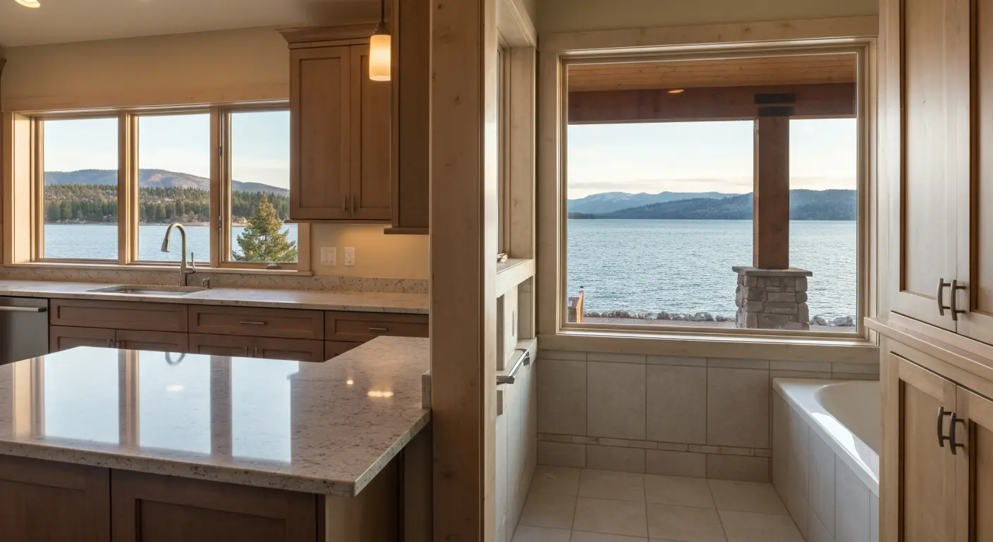 Jackson Lake waterfront homes