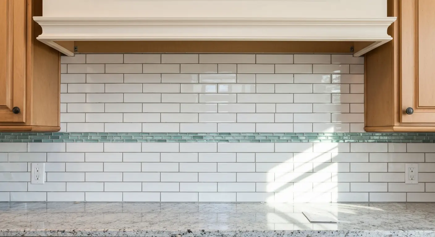 Kitchen backsplash installation