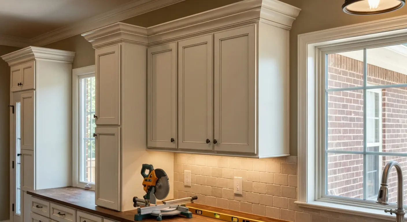 Kitchen cabinet crown molding
