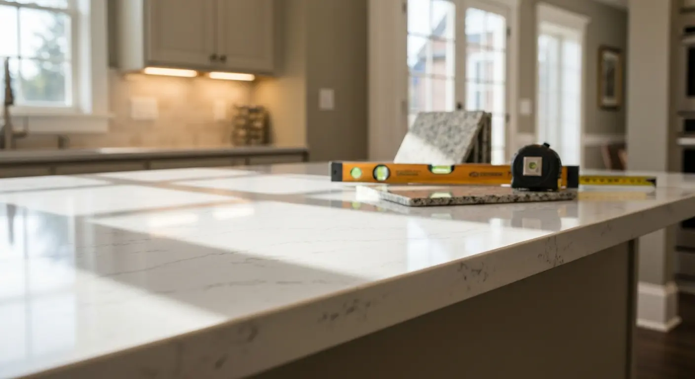 Kitchen countertop installation