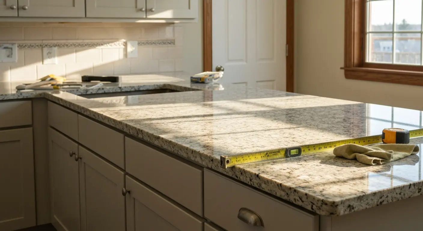 Kitchen countertop installation