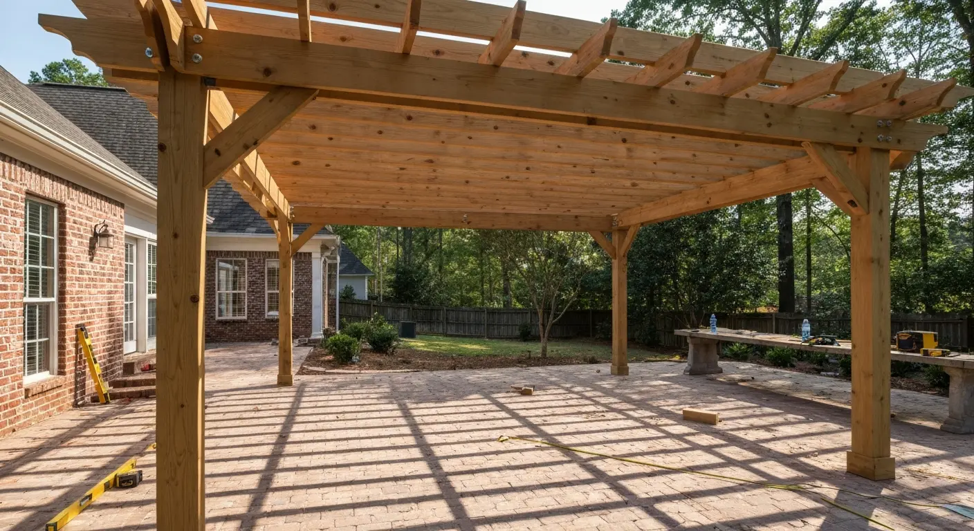 Pergola installation