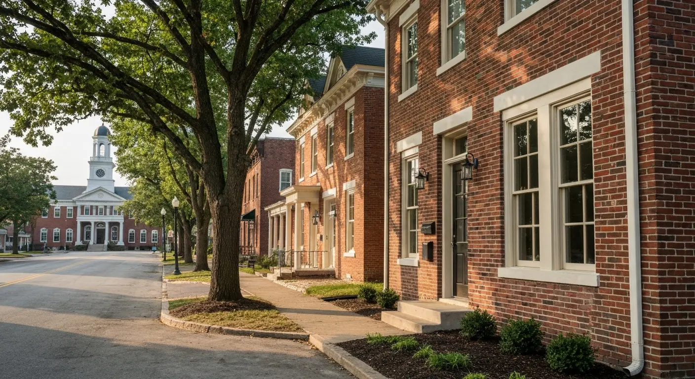 Monticello downtown area