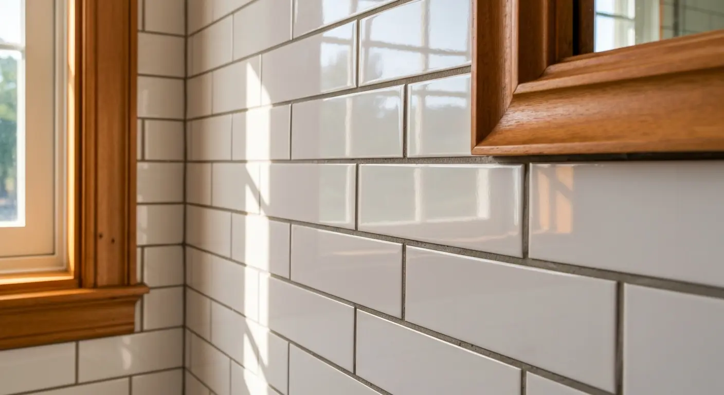 Bathroom tile backsplash and accent walls