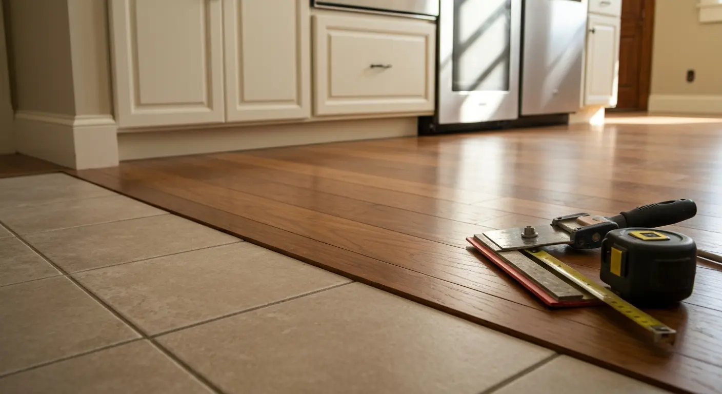 Kitchen flooring installation