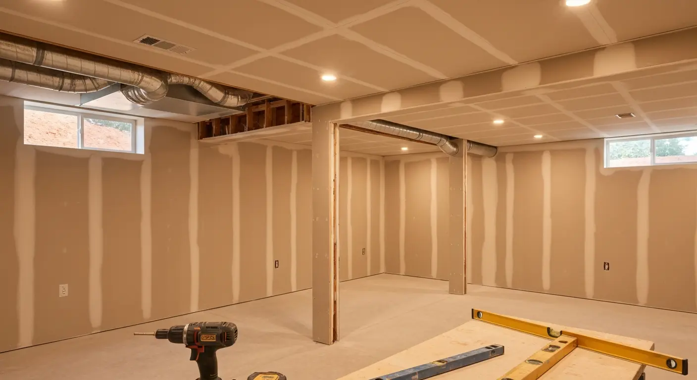 Finished basement project