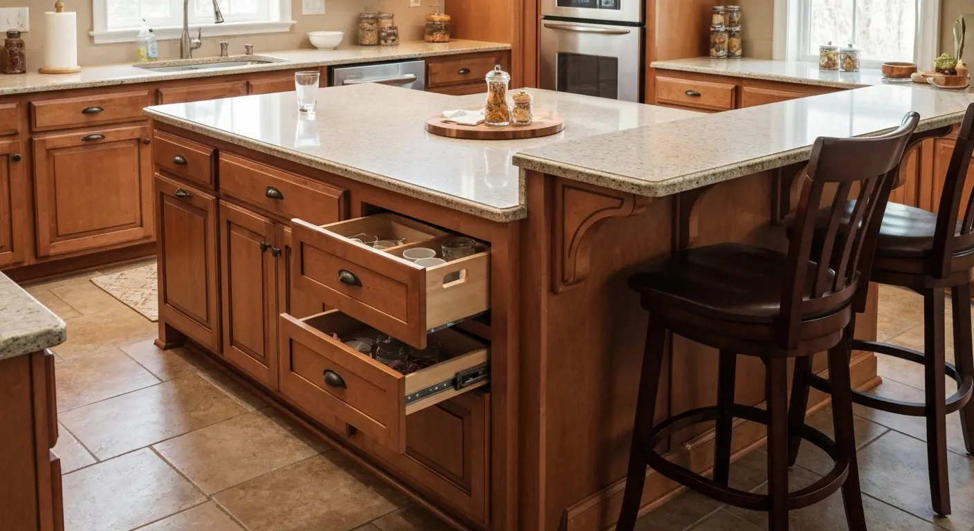 Kitchen island design and installation