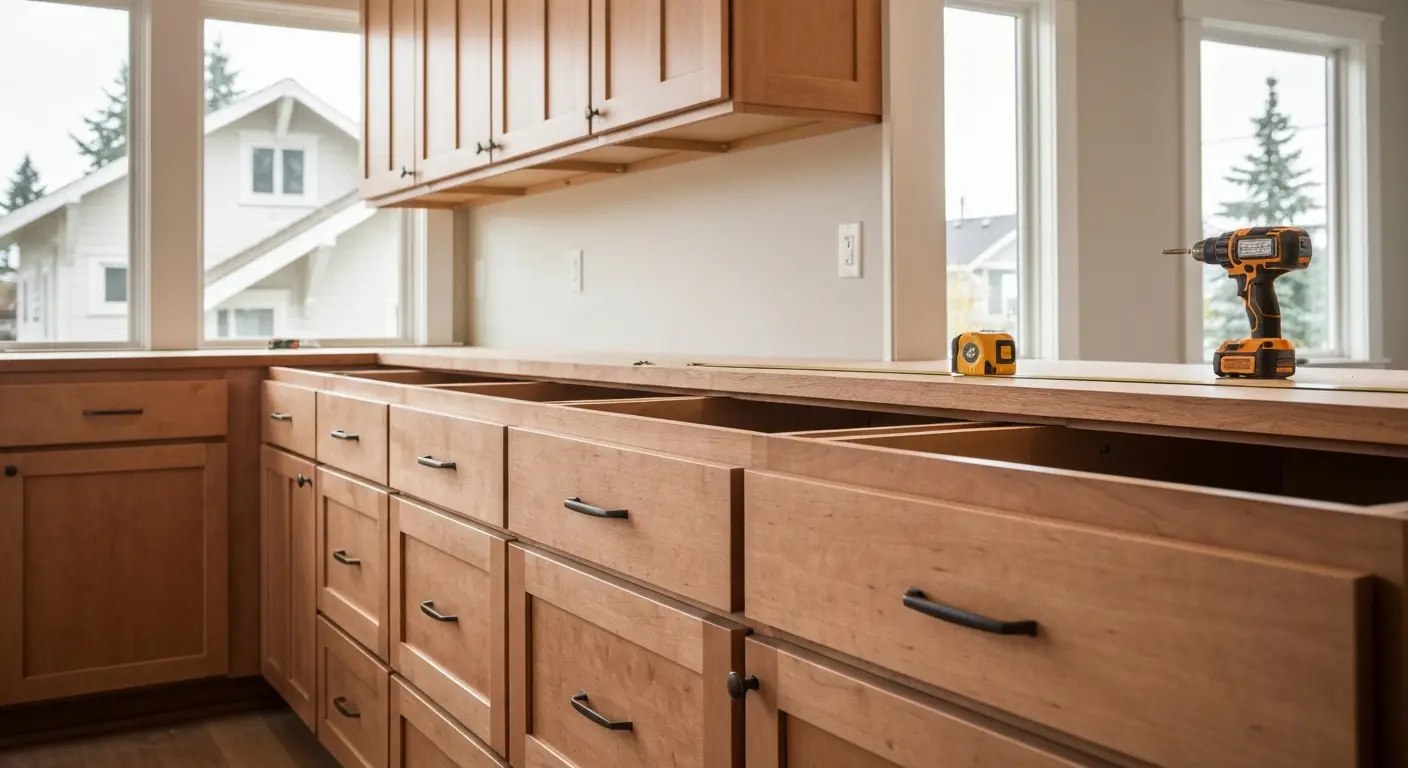 Kitchen cabinet installation