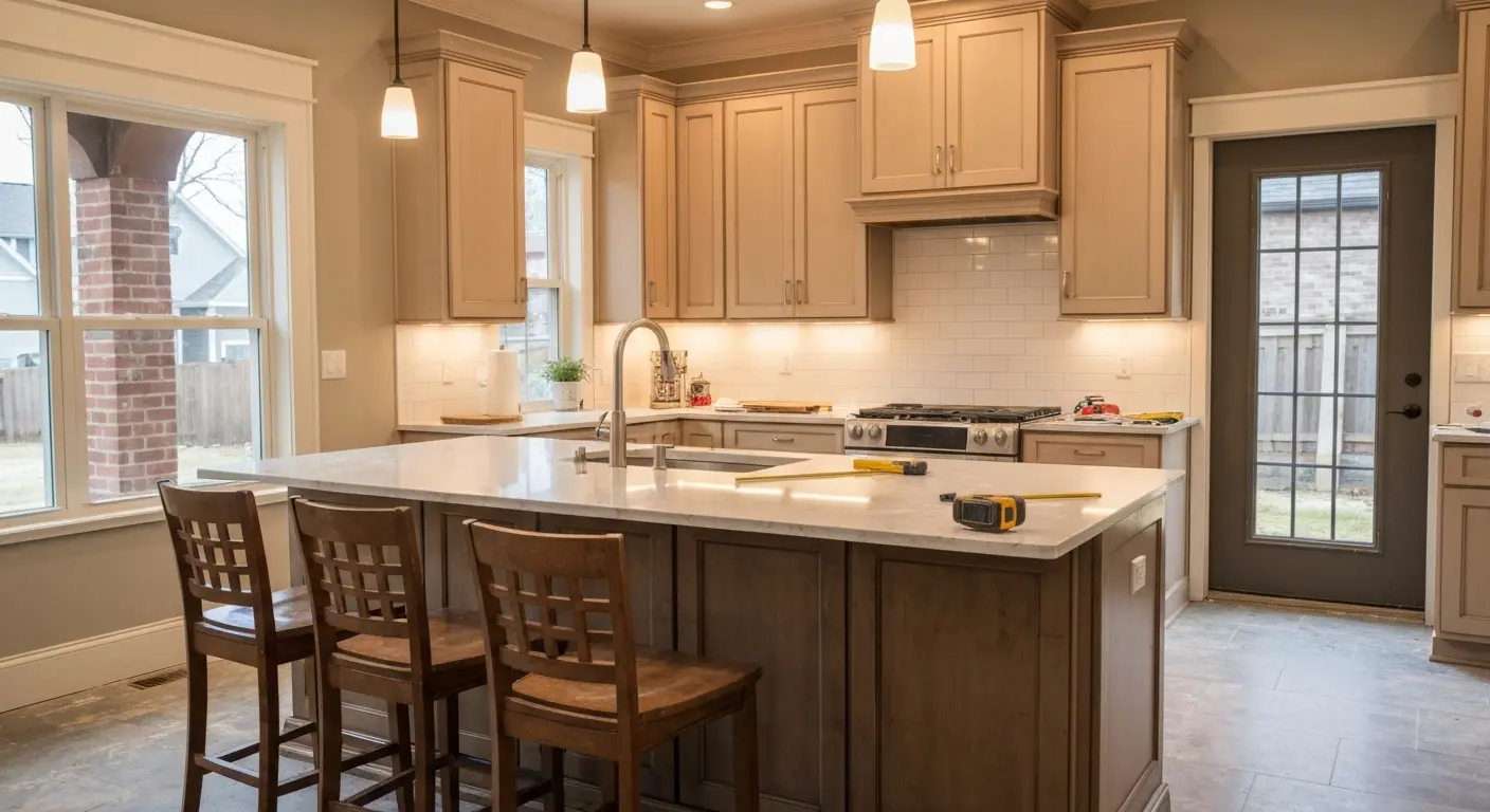 Kitchen island design and installation