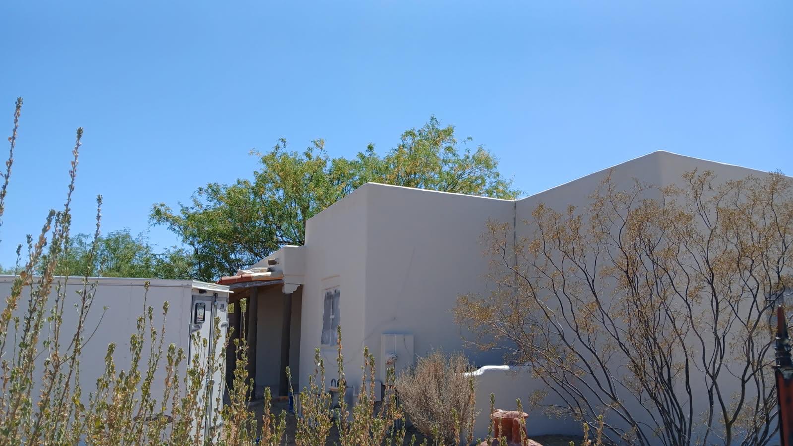 Exterior stucco painting