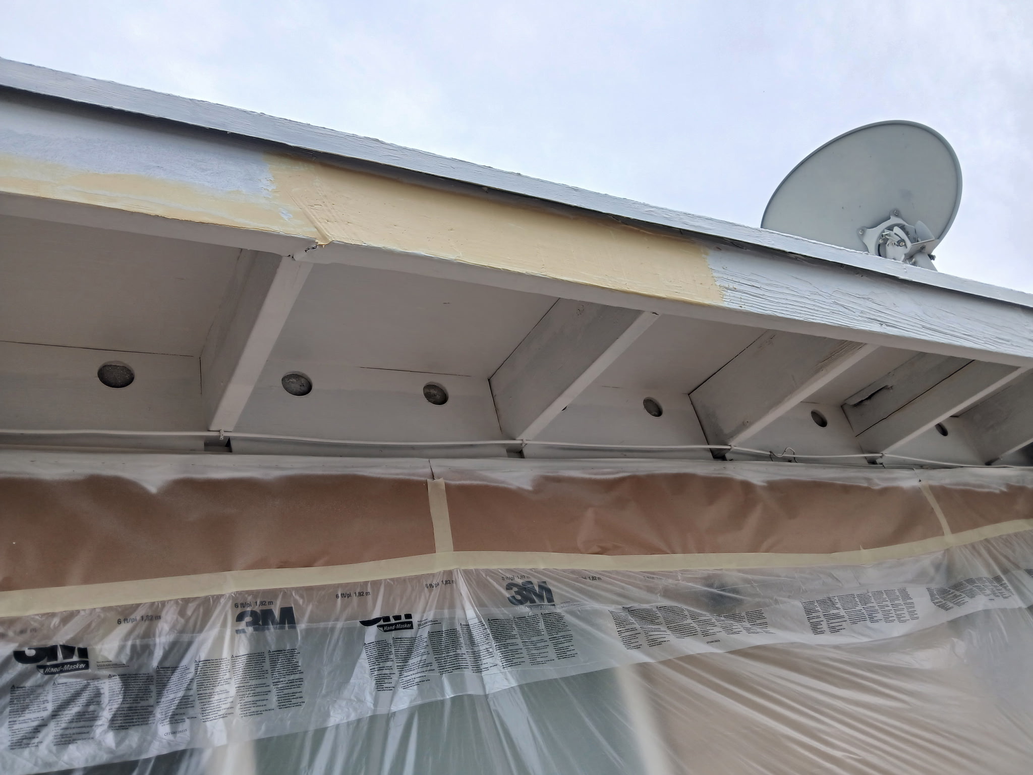 Bright exterior repaint with clean walls and smooth finish
