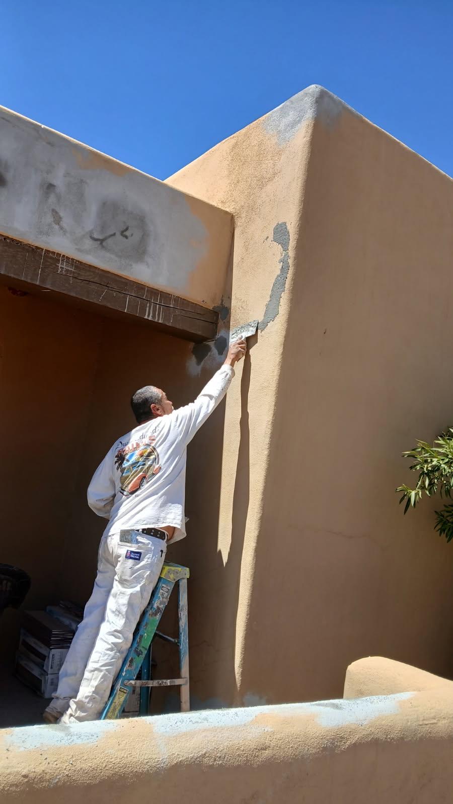 Stucco repair and repaint project for Arizona home