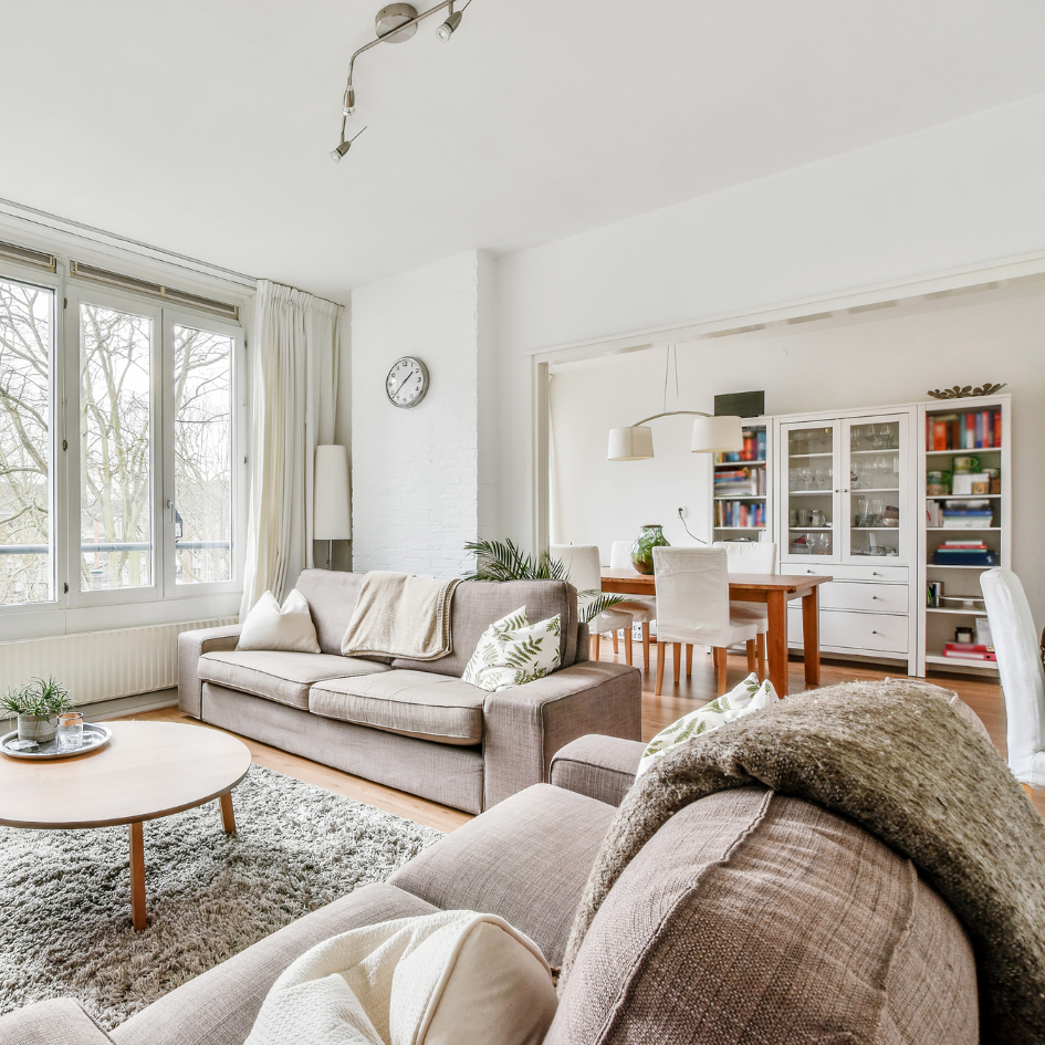 decluttered and redesigned space showing professional organization results