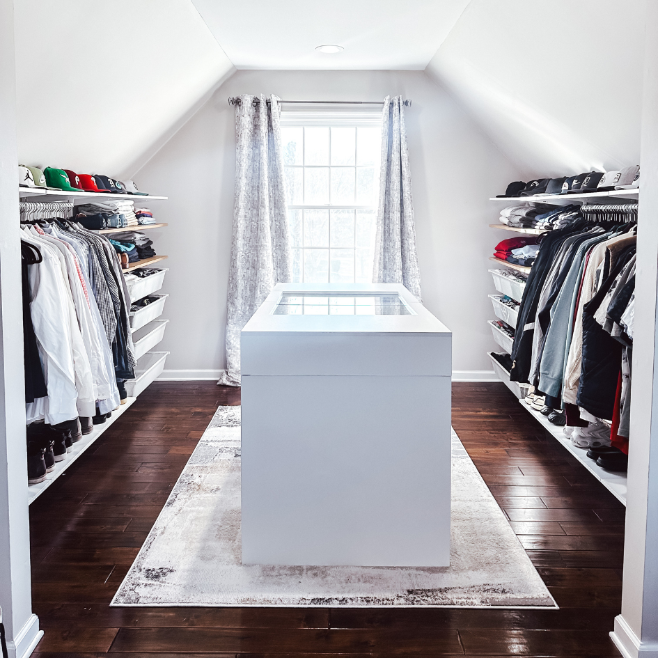 clean house organizing makeover comparing cluttered and organized rooms