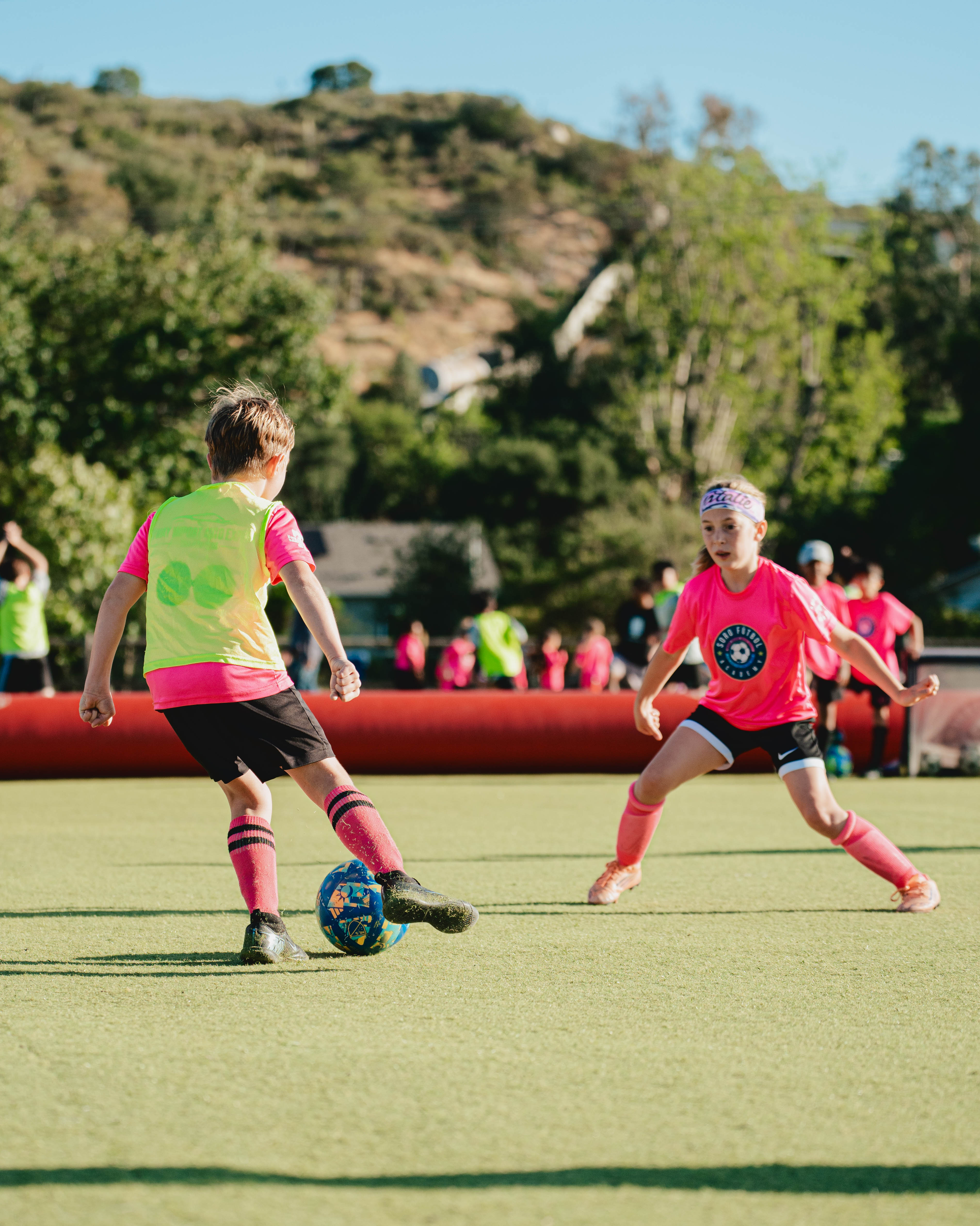 A training session at Soro Futbol Academy