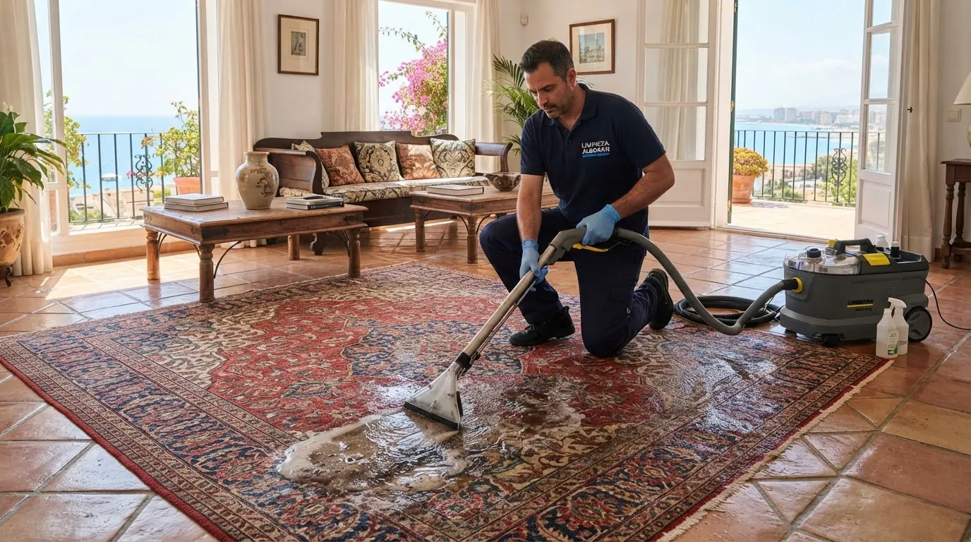 Una alfombra limpia es un hogar más saludable en Málaga