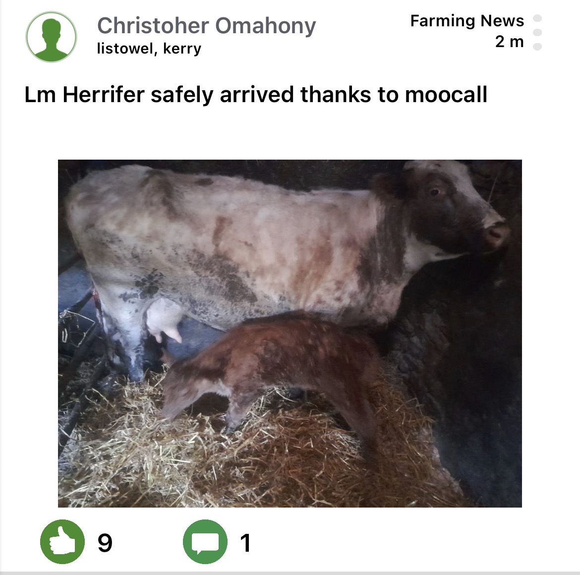 Moocall customer post 7
