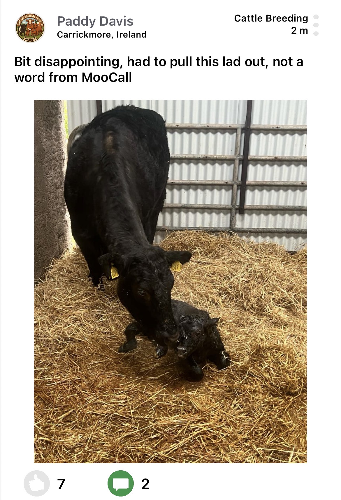 Moocall customer post 4
