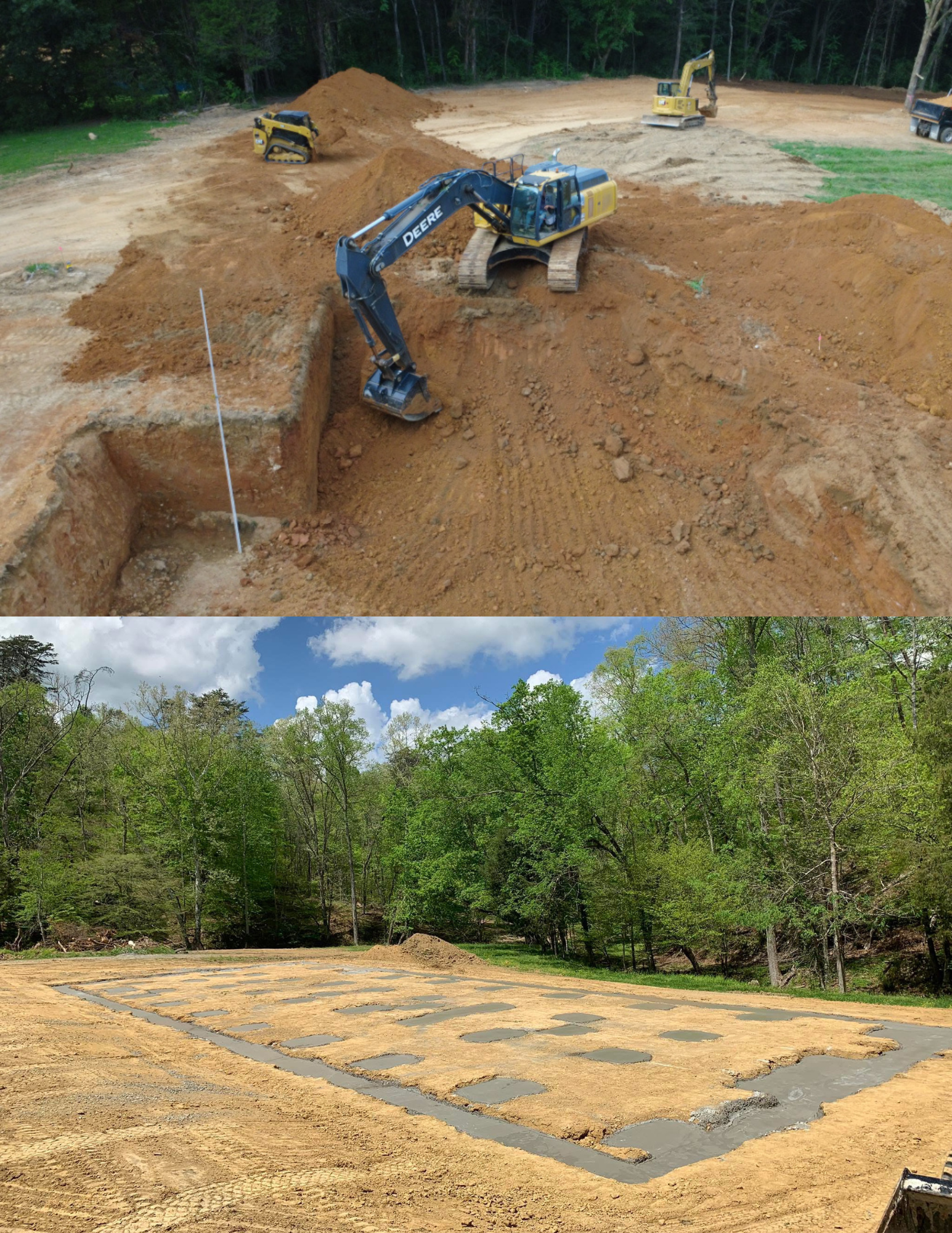 Foundation and footer excavation