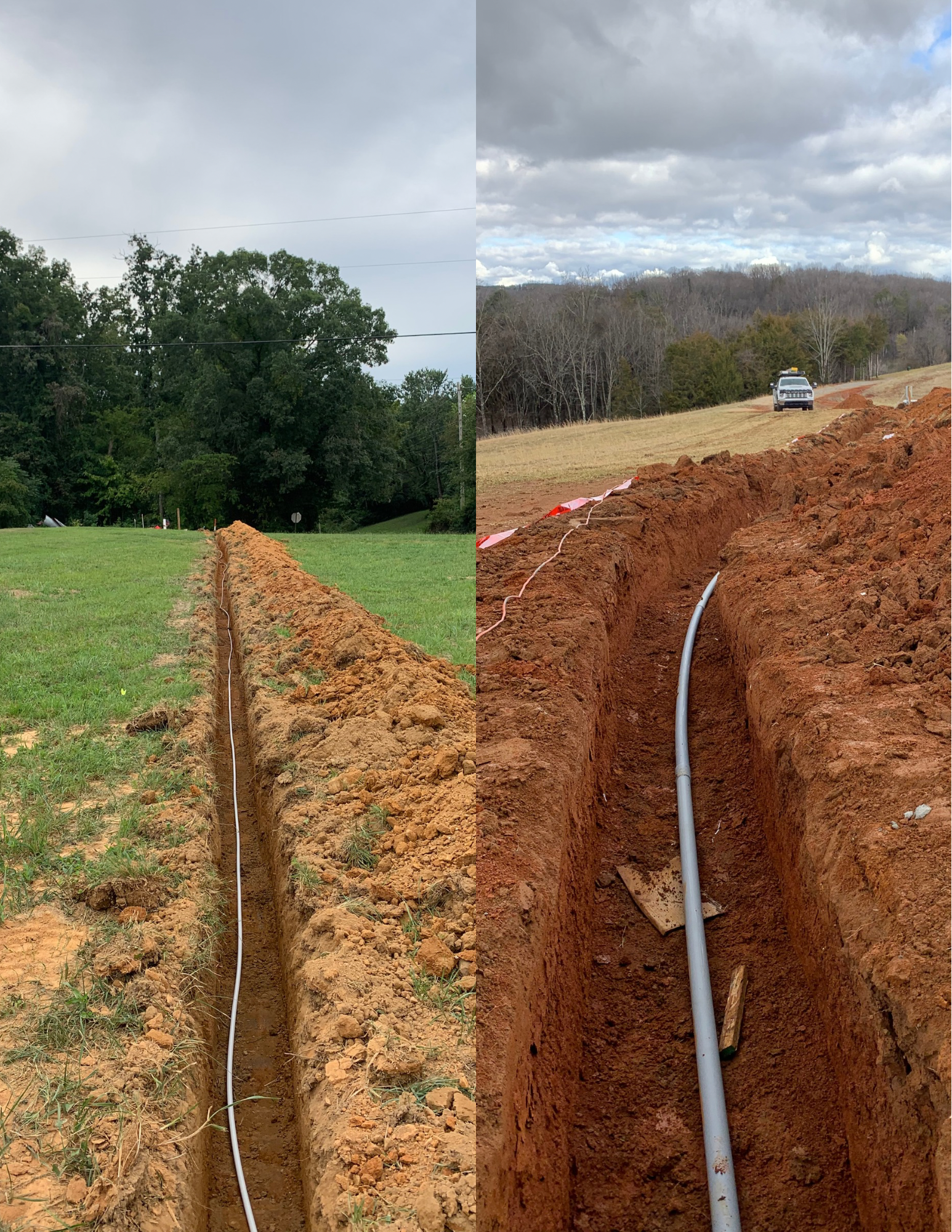 Underground utilities and trenching
